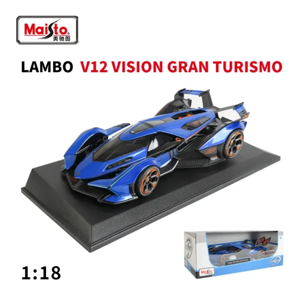 Maisto 1:18 Lambo V12 Gran Turismo Model Car - Image 9