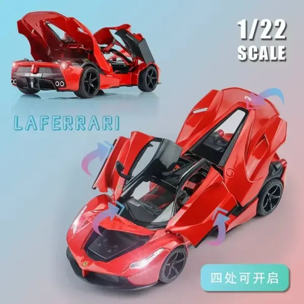 1:22 LaFerrari Alloy Diecast Toy Car Model - Image 4