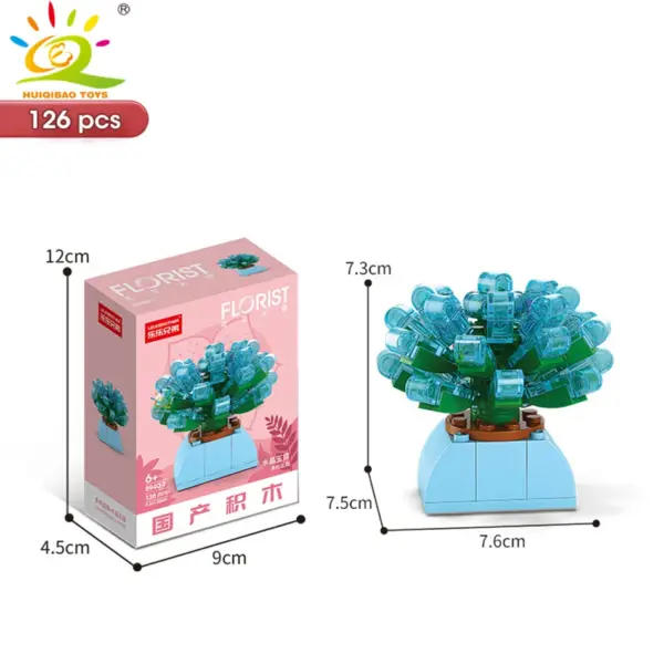 DIY Flower Succulent Building Blocks Set - Image 43