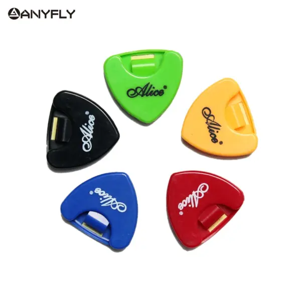 10Pcs Alice Guitar Picks Holders Colorful Set