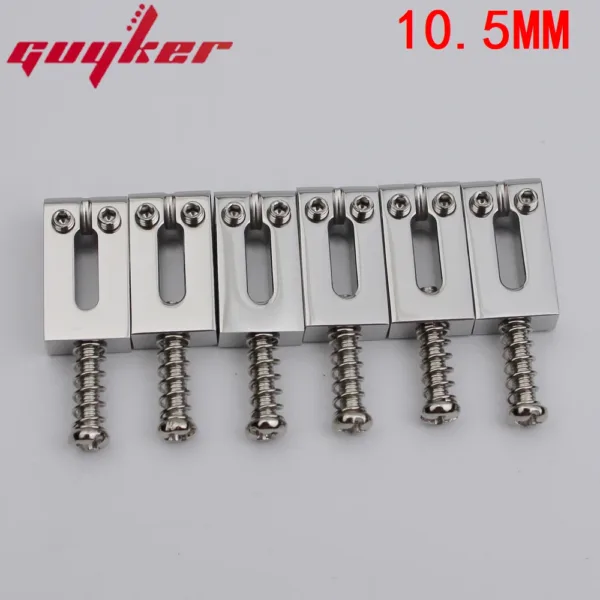 Stainless Steel Guitar Tremolo Bridge Saddles Set - Image 8