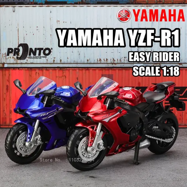 Yamaha YZF-R1 Diecast Model Motorcycle 1:18