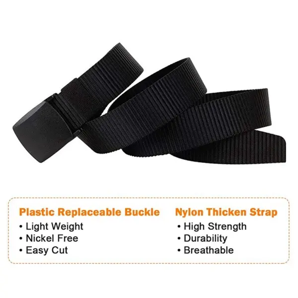 100-120cm Tactical Nylon Belt for Outdoor Use - Image 3