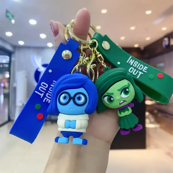Inside Out Kawaii Keychain Figure Pendant - Image 3