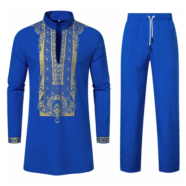 Men's Dashiki Suit Set for Spring or Autumn - Image 7