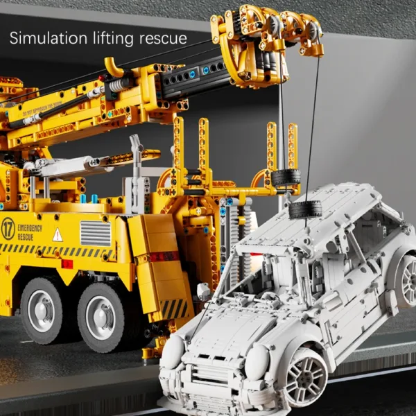 Electric Remote Control Crane Truck Building Set - Image 4