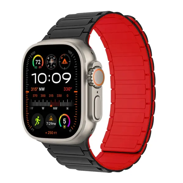 Silicone Magnetic Strap for Apple Watch 49mm 45mm - Image 24