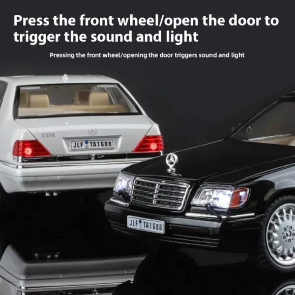 1:24 Mercedes-Benz W140 Diecast Model Car - Image 4