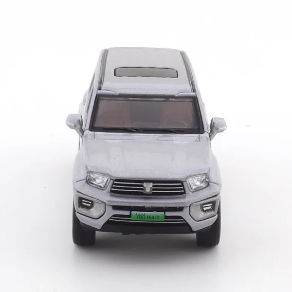 1/64 Scale Silver SUV Diecast Model Car - Image 2