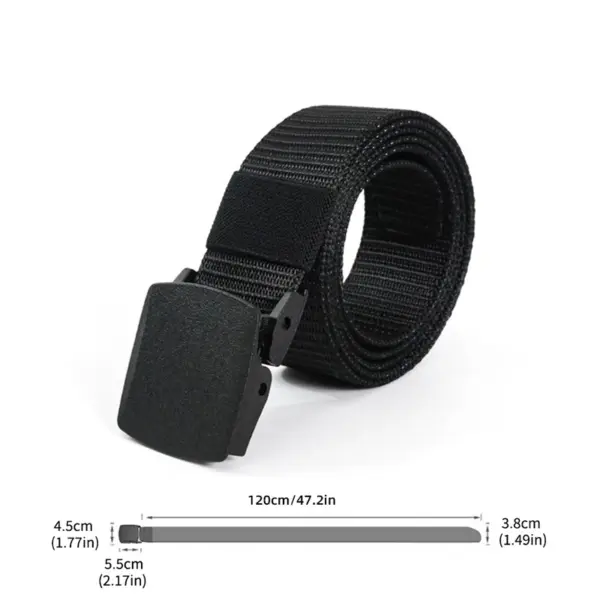 Tactical Nylon Belt with Plastic Buckle 125cm - Image 6