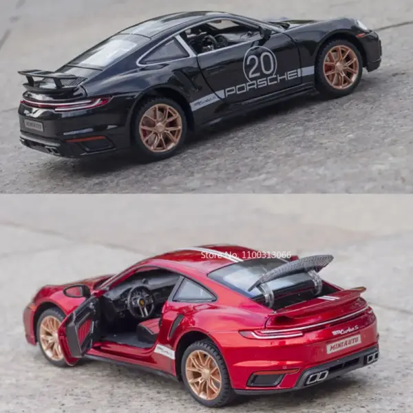 1:24 Scale Diecast 911 Turbo S Model Car - Image 6