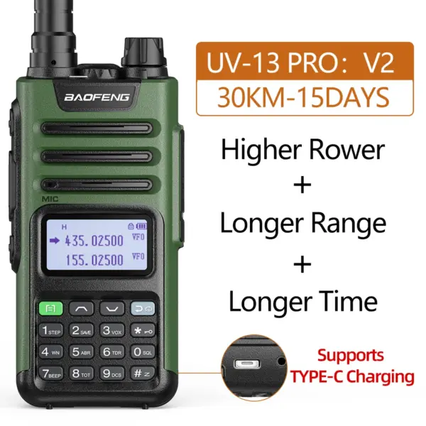 BaoFeng UV-13 PRO Walkie Talkie with Charger - Image 12