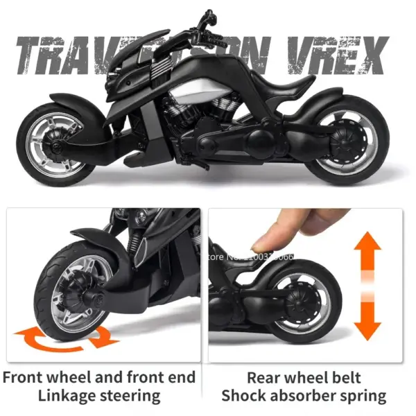 1/12 Scale V-REX Alloy Motorcycle Model Toy - Image 4