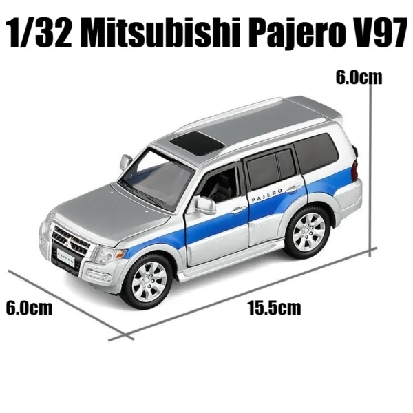 1/32 Mitsubishi Pajero Diecast Model Car - Image 2