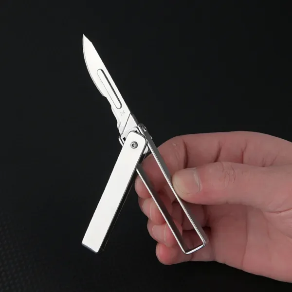 Stainless Steel Multi-function Folding Utility Knife - Image 7