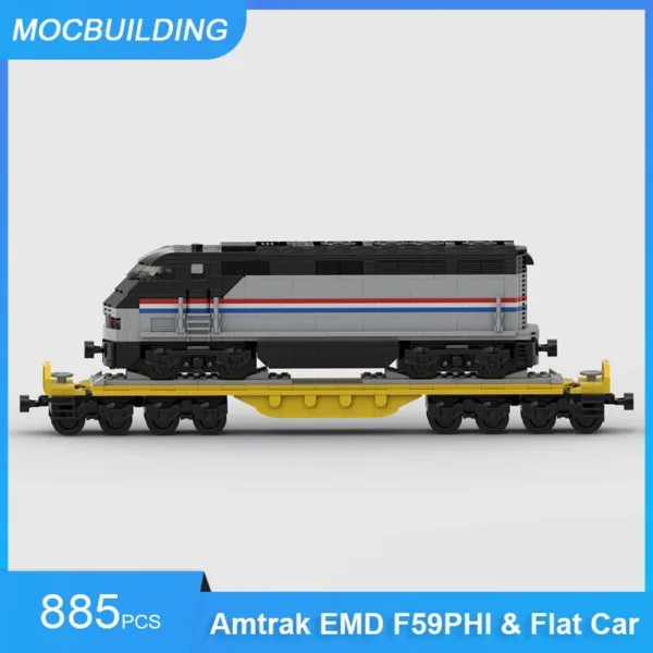 MOC Building Blocks Train Set 885PCS - Image 2