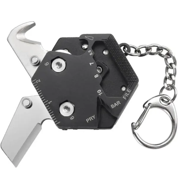 Multifunctional Hexagon Tool Keychain Gadget - Image 6