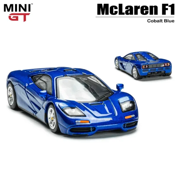 1/64 Scale McLaren F1 Cobalt Blue Diecast Model - Image 3