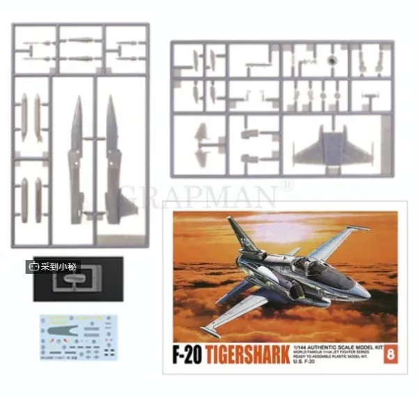 1/144 Fighter Model Set F14 F15 F-4E 28pcs - Image 8