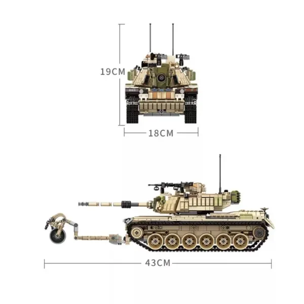 1773PCS Military T-90 Tank Building Blocks - Image 6