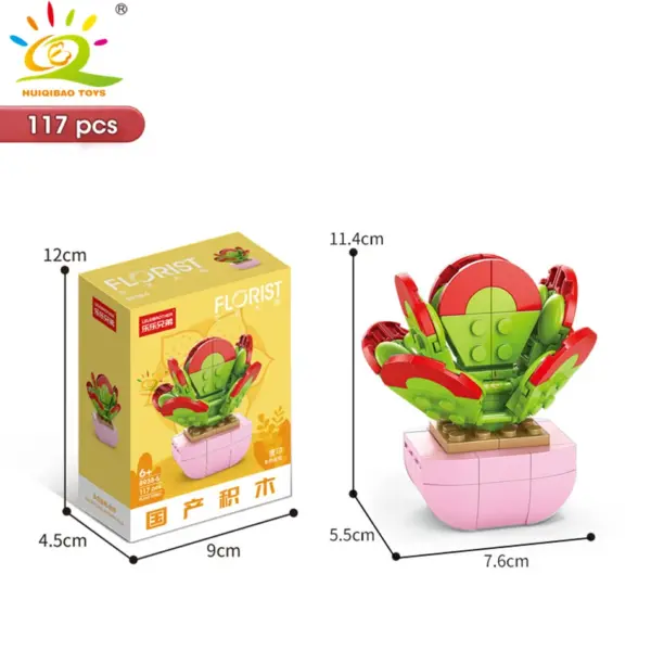 DIY Flower Succulent Building Blocks Set - Image 49