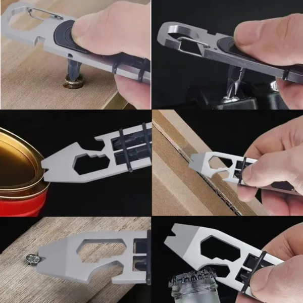 Stainless Steel Multi-Tool with Crowbar and More - Image 2