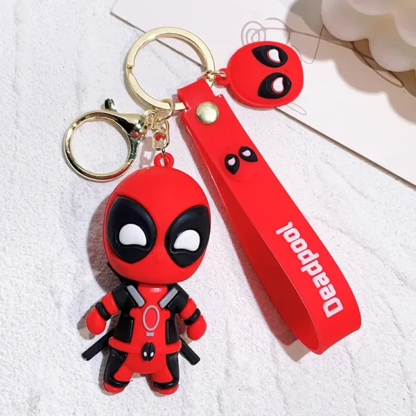 Deadpool Keychain Cute PVC Doll Figure - Image 9