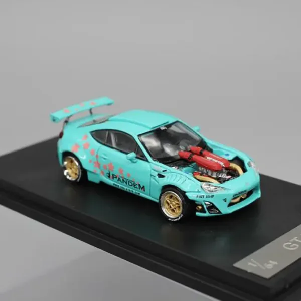 1:64 Scale Cherry Blue GT86 Supercar Model - Image 5