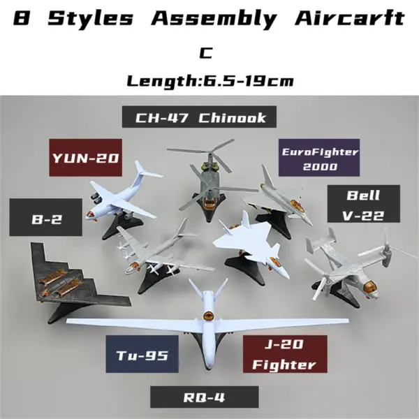 Airplane Assembly Model Set - 8 Styles - Image 2