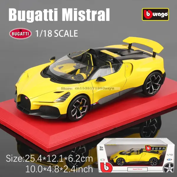 Bburago 1:18 Bugatti Mistral Diecast Model Car