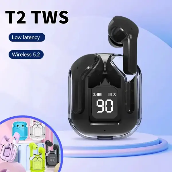 T2 Wireless Bluetooth Earphones with LED Display