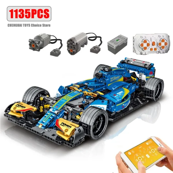 Remote Control Formula Car Building Blocks Set - Image 23