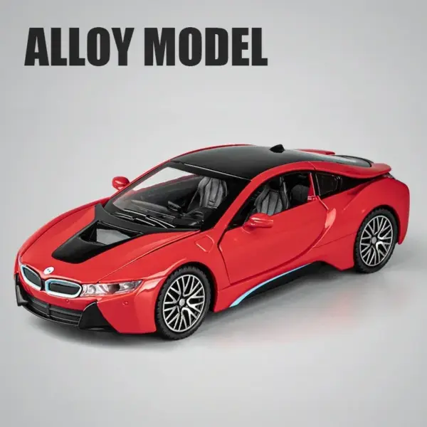 1:32 BMW I8 Diecast Supercar Model Toy - Image 8