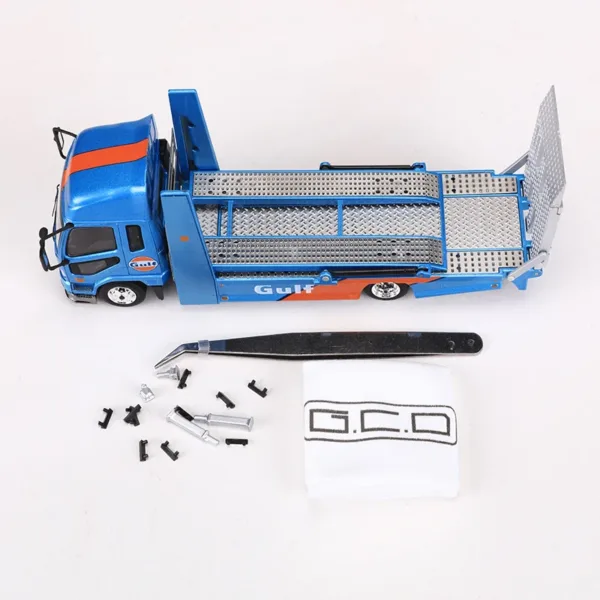 Blue 1:64 Mitsubishi LB-TRUCKS Model Truck - Image 3