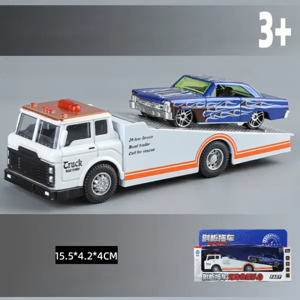 1:64 Alloy Double-Layer Container Truck Model - Image 19