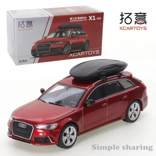 1/64 Scale Audi RS6 C7 Black Model Car - Image 10