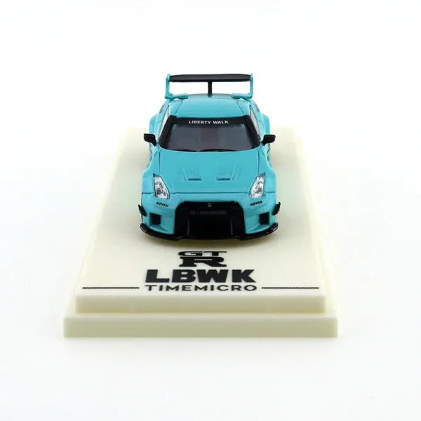 1/64 Scale Nissan GTR3.0 Tiffany Blue Model - Image 3