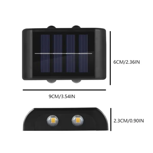 4LED Solar Waterproof Wall Light for Garden - Image 6