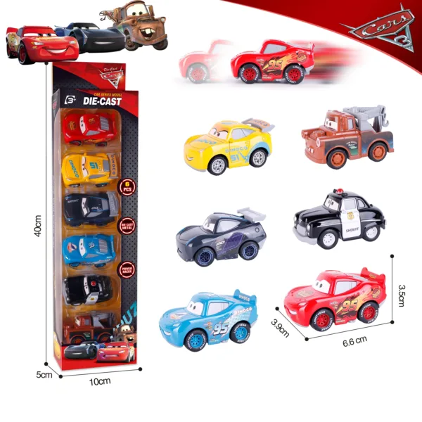 Disney Pixar Cars Diecast Cars Set 6 Pieces