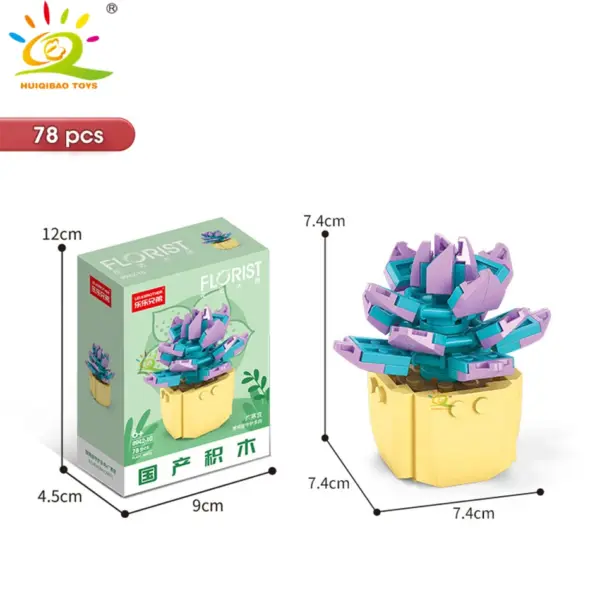 DIY Flower Succulent Building Blocks Set - Image 39