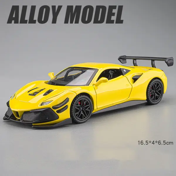 1:32 F488 Alloy Sport Car Model with Lights - Image 9