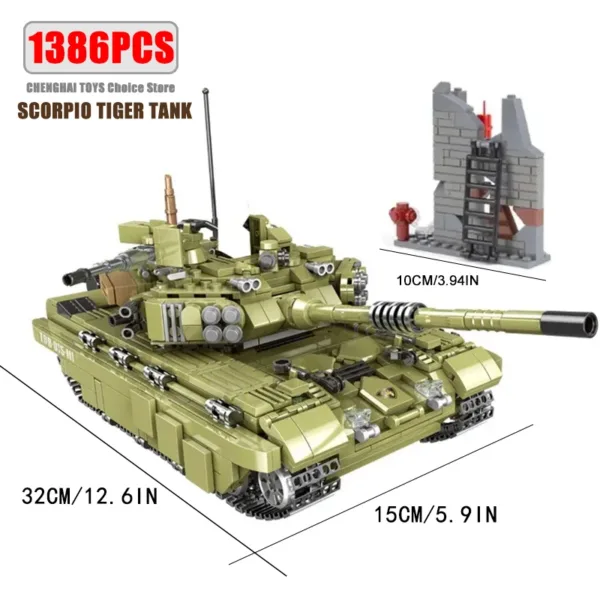 WW2 Military Tank Building Blocks Set - Image 10