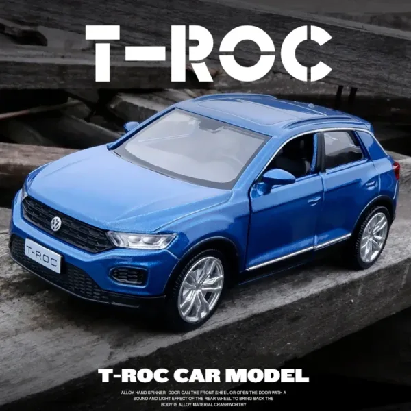 1:36 Volkswagen T-ROC Alloy Diecast Model Car - Image 2