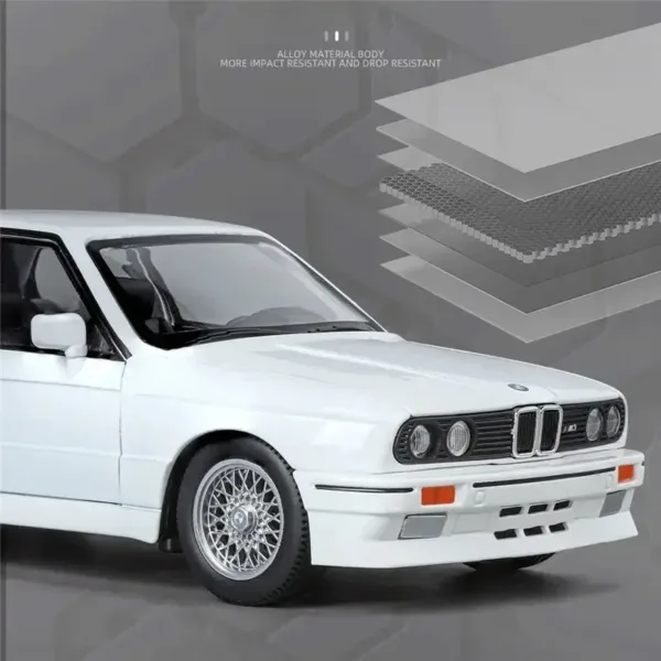 1:24 BMW M3 E30 Alloy Car Model - Image 2