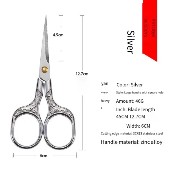 Vintage Stainless Steel Sewing Scissors 12.7cm - Image 9