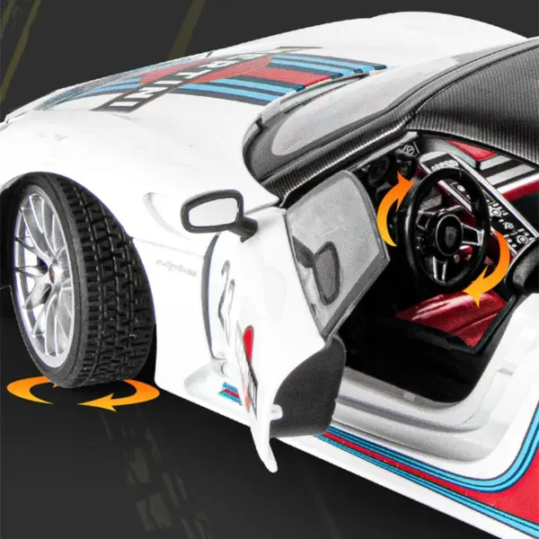 1:18 Alloy 918 Spyder Martini Model Car - Image 4