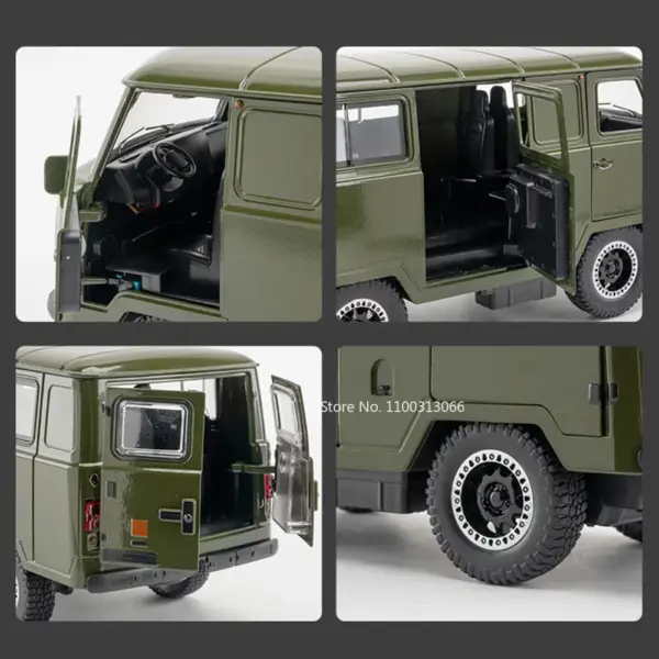 1/18 Russia UAZ Van Diecast Model Toy - Image 5