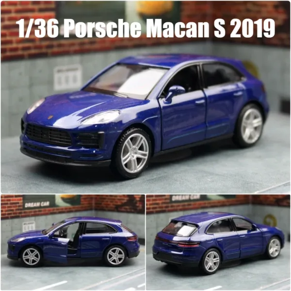 1/36 Diecast Porsche Macan SUV Toy Car - Image 7