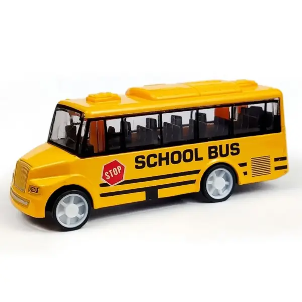 Alloy Pull Back Bus Model Toy for Kids - Image 8