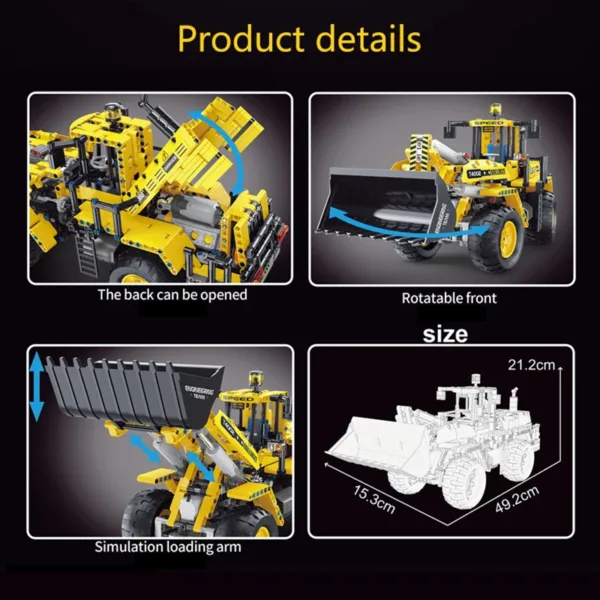 Remote Control Excavator Building Blocks Set - Image 4